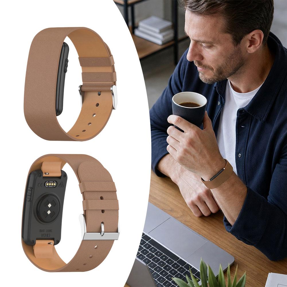 Leather Strap Quick Release - Voor Garmin CIRQA: duurzame, zachte leren