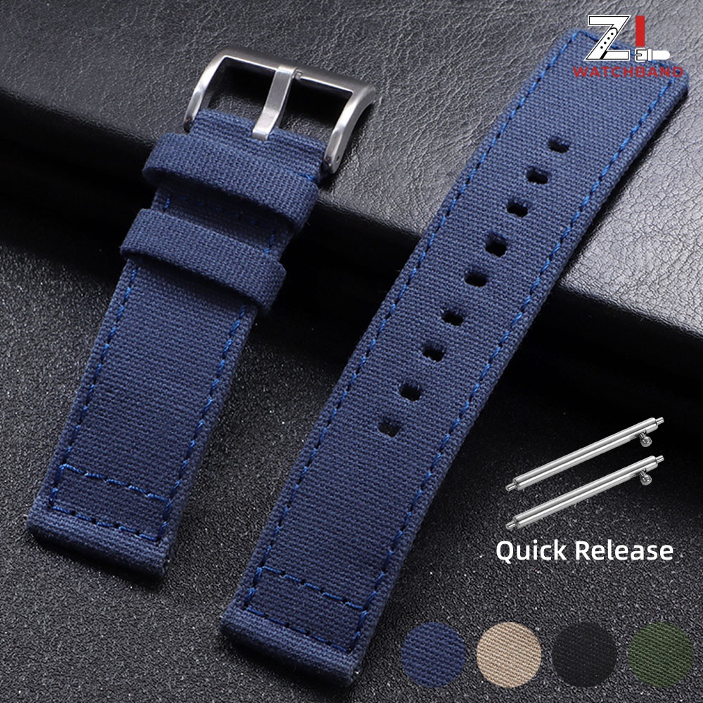 Canvas Strap Watch - Nylon Horlogeband 20mm 22mm voor Huawei