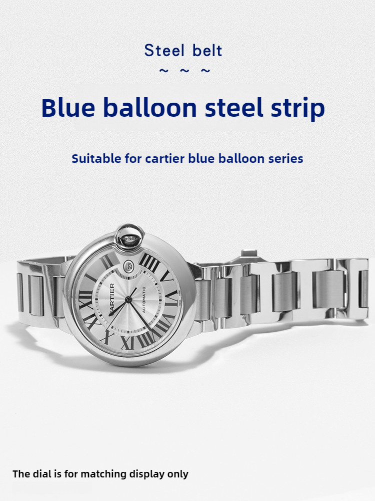 Cartier Watch Ballon Bleu - Roestvrij stalen horlogeband is geschikt voor