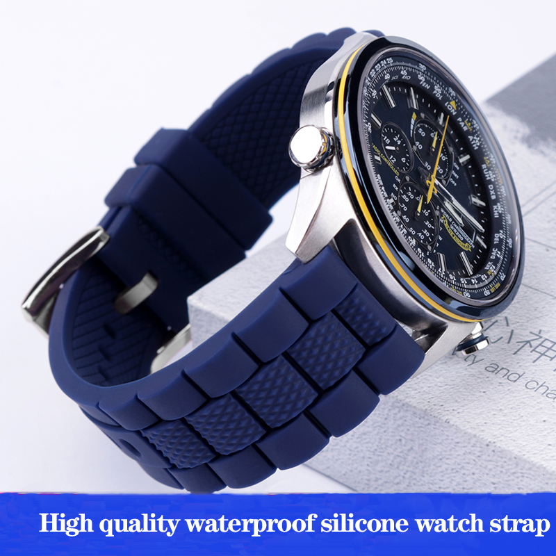Citizen Watch Promaster - Siliconen Horlogeband Voor Citizen AT8020 Blue