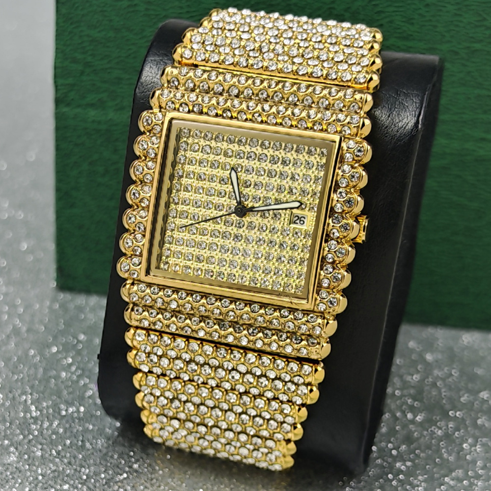Butterfly Clasp Deployant - Nieuw herenhorloge in de uitverkoop: hiphop-stijl