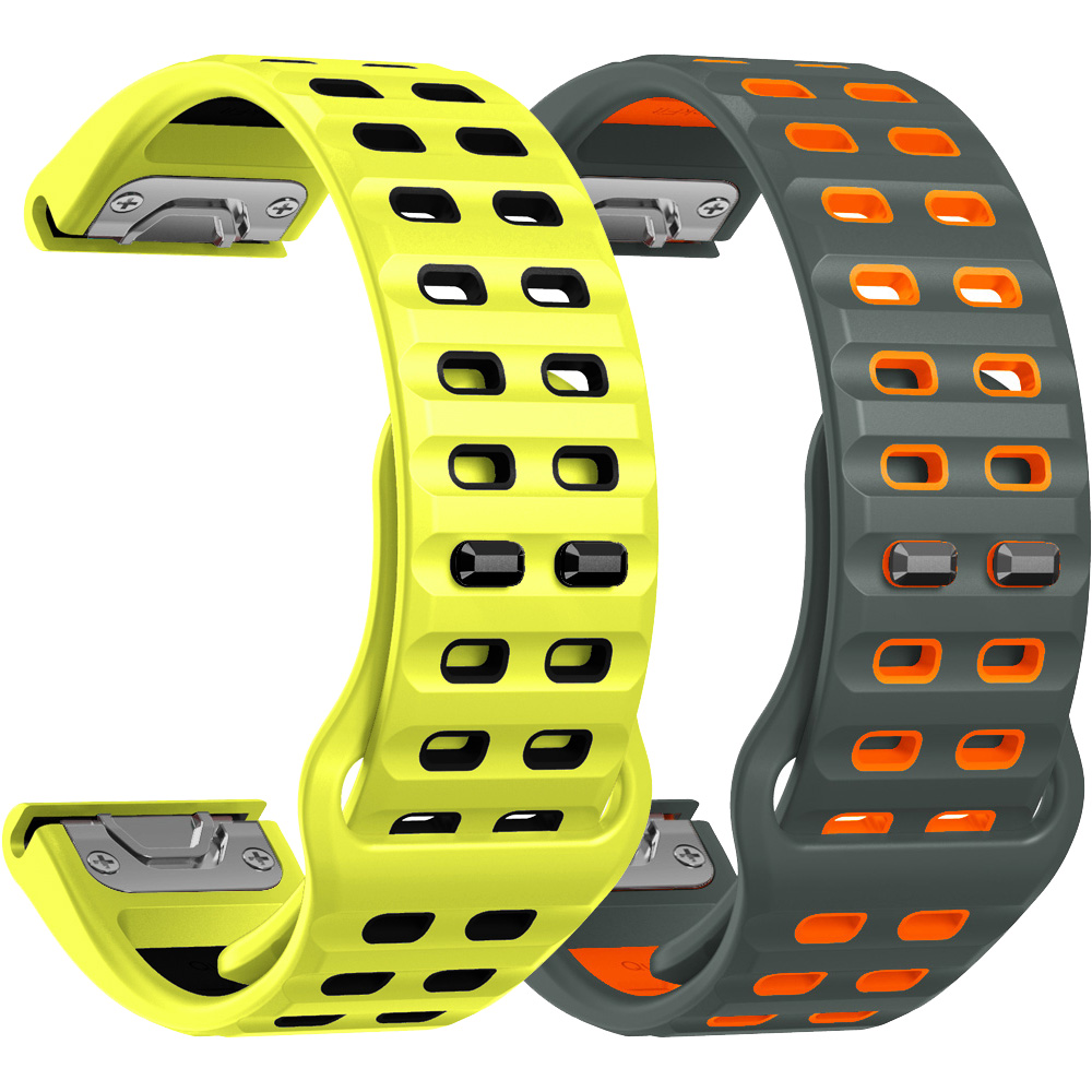 Silicone Watch Band 22Mm - Quickfit 26mm, 22mm horlogeband voor Garmin