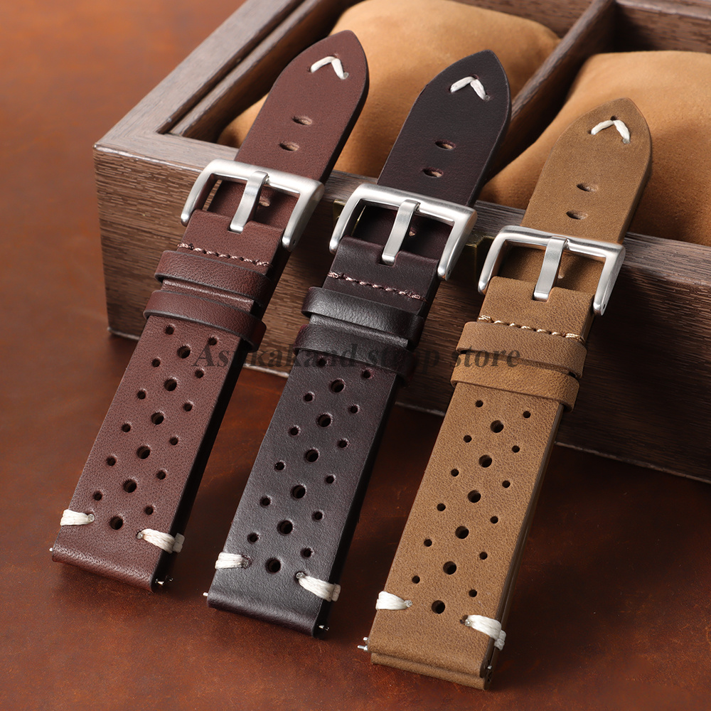 20mm 22mm Echt Olie-Was Ledere - Leather Strap Quick Release recensie en prijs