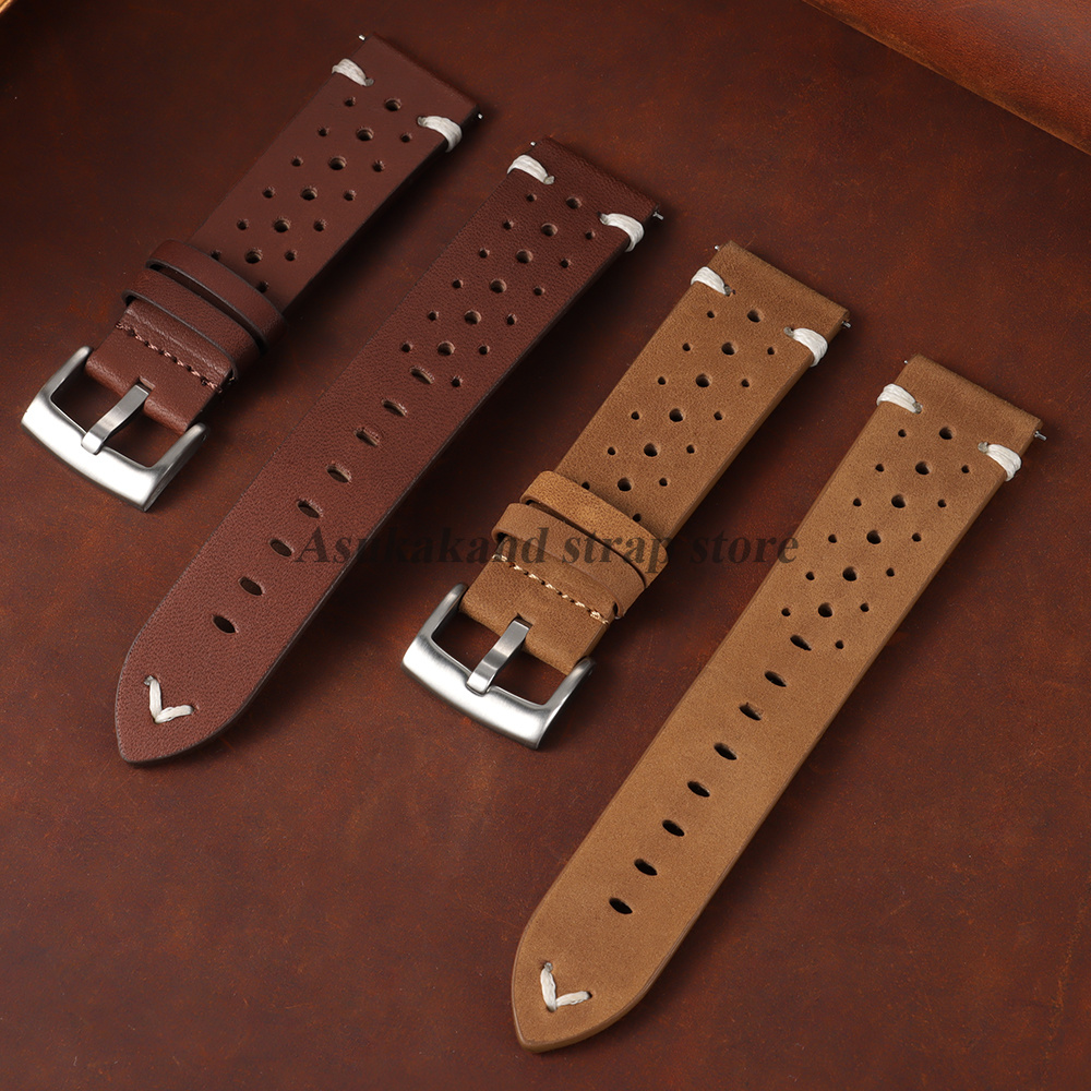 20mm 22mm Echt Olie-Was Ledere - Leather Strap Quick Release recensie en prijs
