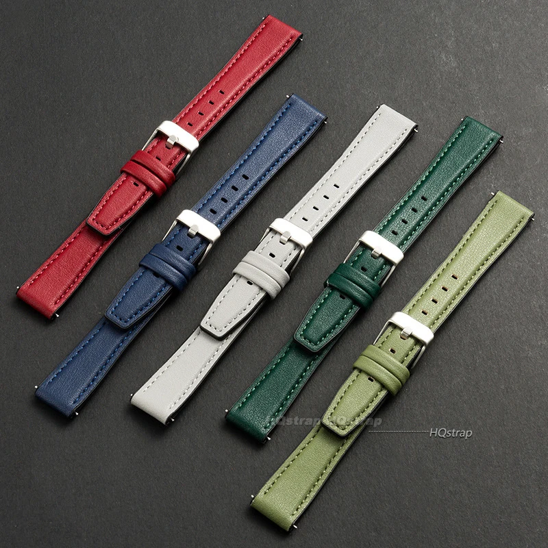 Ultradunne lederen horlogeband - Leather Strap Quick Release recensie en prijs