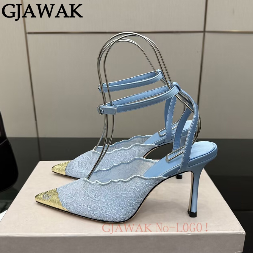 Dunne Hoge Hakken Schoenen Vro - Mesh Strap Metal recensie en prijs