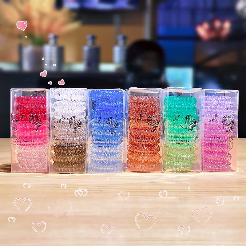 9 stuks/doos, elastische haarb - Silicone Band Women recensie en prijs